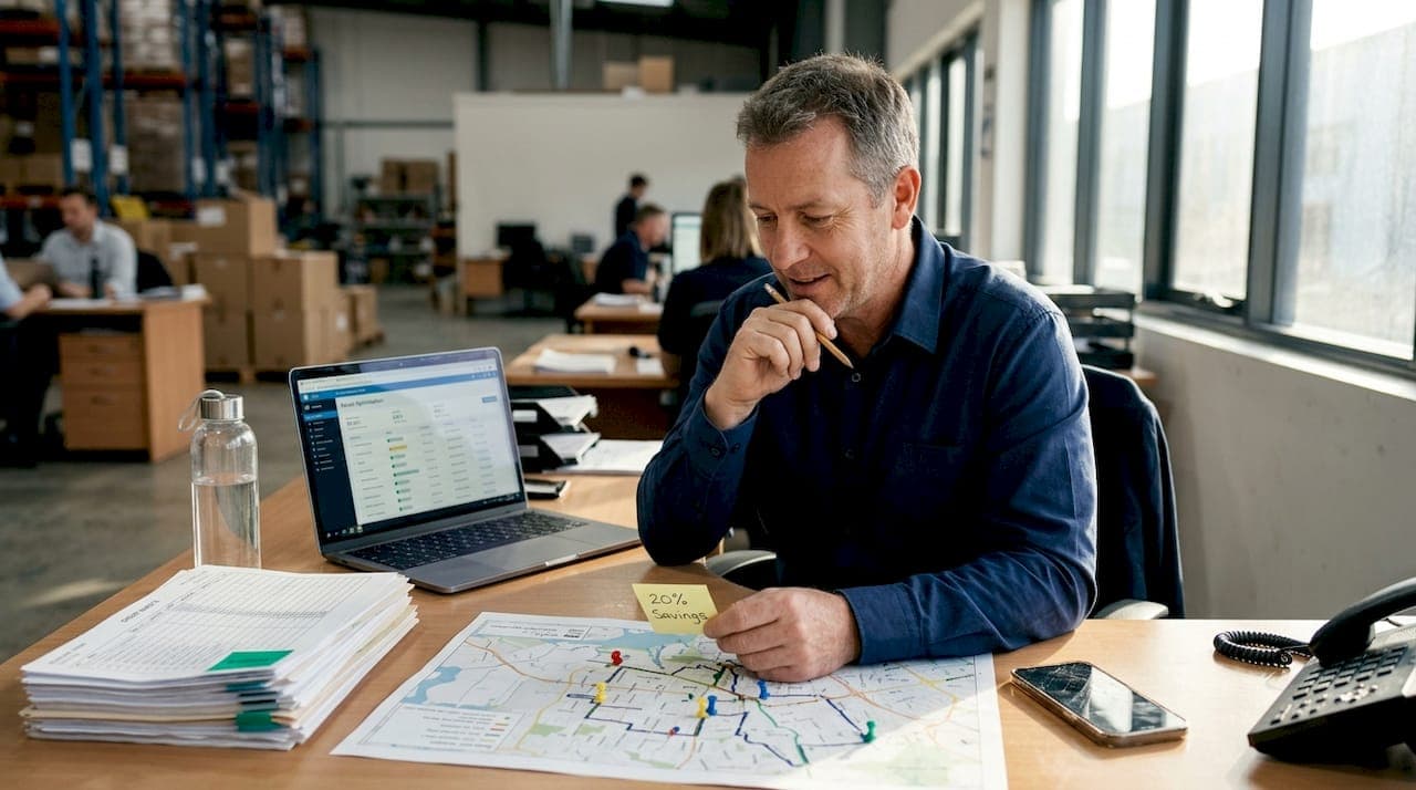 AI in logistics: smarter routes, 20–40% efficiency gains
